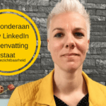 Wat onderaan in de LinkedIn samenvatting staat